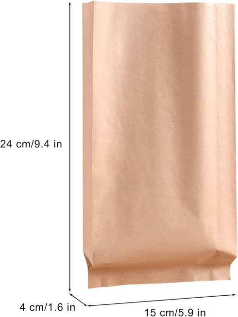 Disposable Paper Bag, 100 Pack Sanitary Napkin Disposal Bags, Sturdy and Waterproof Kraft Paper Bags for Feminine