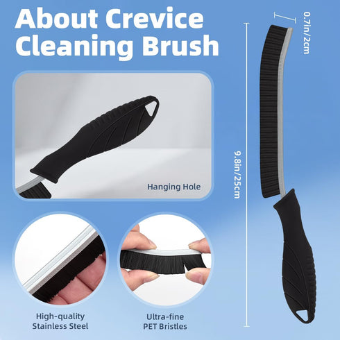 Hard Bristle Crevice Cleaning Brush, Small Cleaning Tools for Toilet, Bathroom, Home, Bathtub, Sink, Window (6)