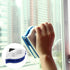Plastic Double Side Window Glass Tool, Magnetic Wiper Brush for High-rise and Car Glazed Windows (16x13.5x7cm)