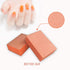 MARYTON Mini Nail Buffer Block Files, 80/100 Grit for Acrylic Nails, 130 Count, Orange