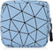 Portable Sanitary Napkin Storage Bag with Zipper | Menstrual Cup Pouch for Teen Girls Women (Blue)