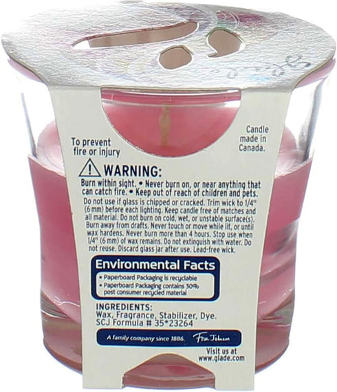 Glade Jar Candle Air Freshener, Angel Whispers, 3.4 oz - Pack of 4 Candles