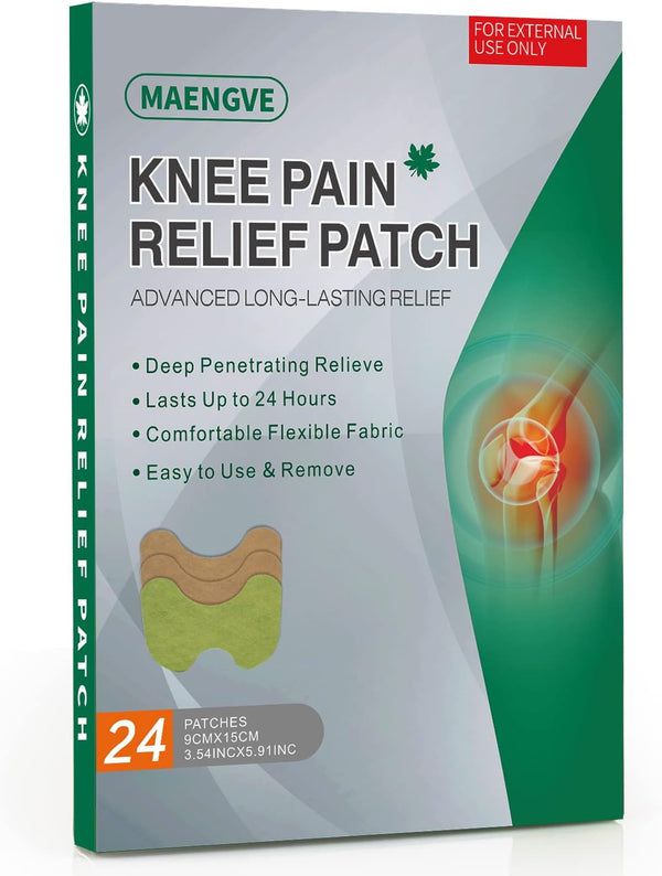 Pain Relief Patches, 24 Pcs Knee Pain Relief Patch for Joint Pain, Neck and Shoulder Muscle Soreness