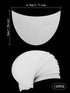 Kalolary 120 Pcs Eye Shadow Shields - Lint Free Under Eye Pads for Eyeshadow and Lip Makeup