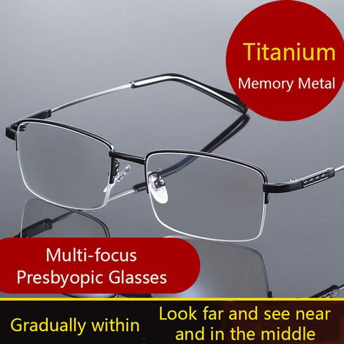 Progressive Multifocus Reading Glasses - Blue Light Blocking Computer Readers