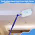 50 PCS Duster Refills and 2 Folding Handles Set, Compatible with Swiffer Dusters for Dusting Electronics & Furniture