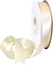 Morex Double Face Satin Ribbon 7/8" X 50 YD Ivory for Gift Wrapping, Birthday Cards, Crafts, Wedding Gifts