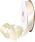 Morex Double Face Satin Ribbon 7/8" X 50 YD Ivory for Gift Wrapping, Birthday Cards, Crafts, Wedding Gifts