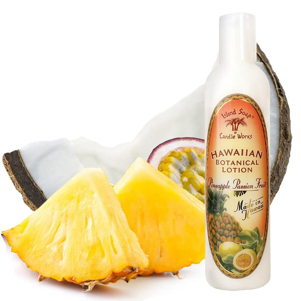 Island Soap and Candle Works Pineapple Scented Body Lotion, 8.5 Fl Oz, Paraben Free