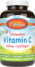 Carlson Kid's Chewable Vitamin C - 250 mg, Immune Support & Optimal Wellness, Antioxidant, Tangerine, 120 Vegetarian