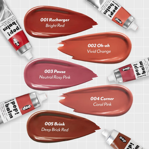 I'M MEME Lip and Cheek Tint - PepBalm 001 Recharger, Liquid Blush with Shea Butter, Travel-Friendly, 0.52 Oz