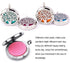 Aromatherapy Essential Oil Diffuser Necklace Stainless Steel Inspirational Locket Pendant (Flower)