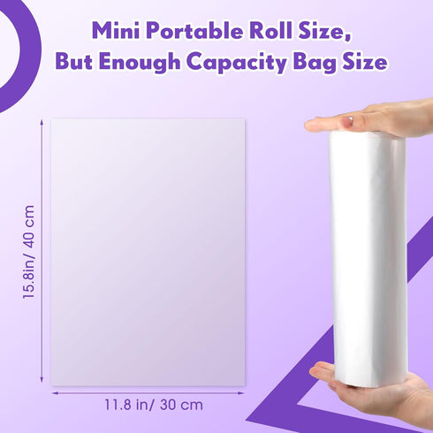 Lerheedi 600 2 11.81 15.63 Inch Pcs/ Roll Sanitary Napkin Receptacle Liner, Sanitary Napkin Disposal Bags Feminine