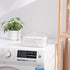 zoocatia Farmhouse Laundry Dryer Sheet Holder Clear Detergent Pods Container Dryer Balls Dispenser with Lid