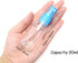Honbay 4PCS 30ML Small Portable Reusable Plastic Fine Mist Spray Bottles - Transparent Travel Cosmetic Spray Bottles