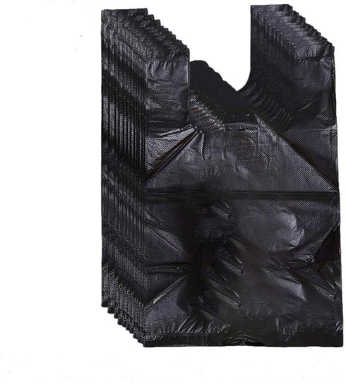 200 Counts Sanitary Waste Bags, Women Personal Disposal Bags with Handles for Sanitary Napkin (Black)