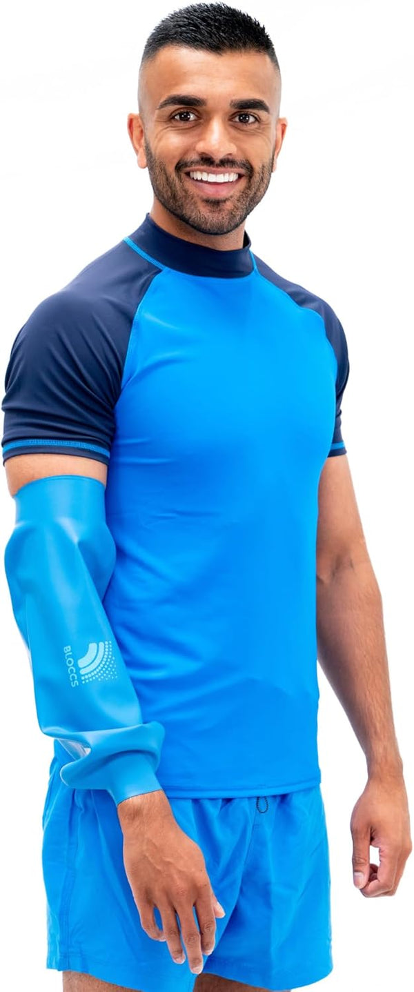 BLOCCS Waterproof PICC Line Cover - Adult Elbow Protector for Swim, Shower & Bathe - #AEP86-L