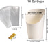 WixiTool 120 200PCS 120PCS 14 oz Disposable Charcuterie Cups PCS with Sticks and Bags, Kraft Paper Snack Boxes