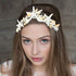 Unicra Starfish Crown and Tiaras, Silver Pearl Bridal Headband Beach Headpiece for Women and Girls