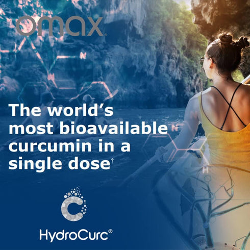 Omax HydroCurc Turmeric Curcumin Softgels, Highly Bioavailable for Natural Joint Relief, Nanoparticle Potency & Absorption (60 Softgels)