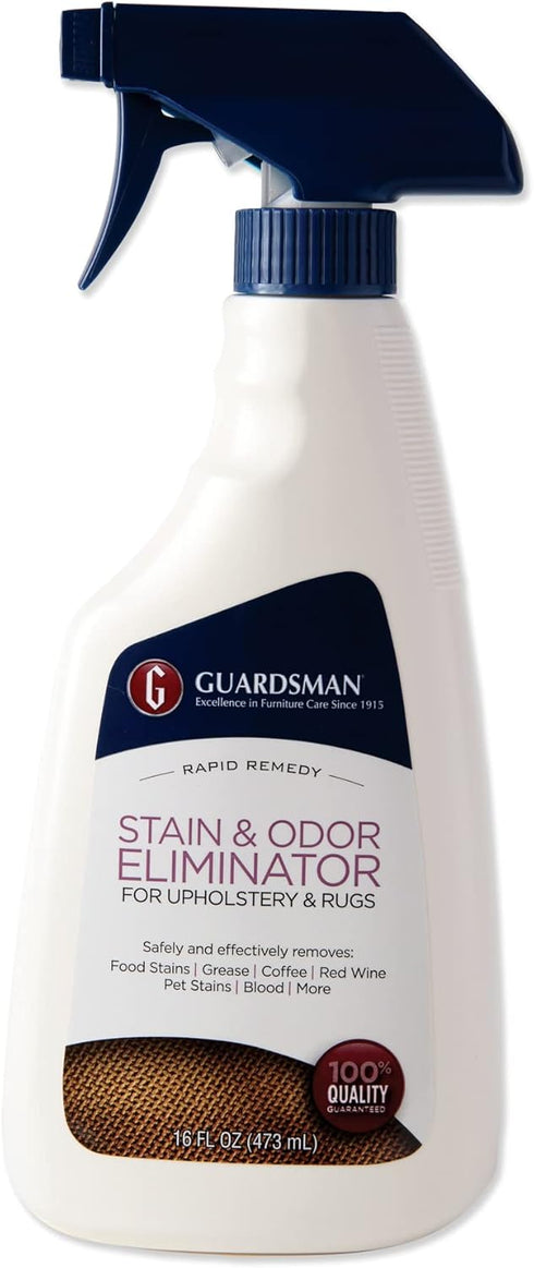 Guardsman 462600 Stain & Odor Eliminator Spray, 16 Oz for Fabric, Removes Stains, Grease, Pet Stains, Red Wine