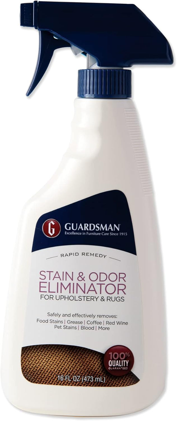 Guardsman 462600 Stain & Odor Eliminator Spray, 16 Oz for Fabric, Removes Stains, Grease, Pet Stains, Red Wine