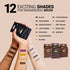MINA ibrow Hair Color Tint Kit - Black with Nourishing Oil & Brush Combo Pack
