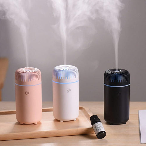 KTELI 7-LED Car Diffuser, Car Air Freshener Diffuser, USB Mini Car Diffusers Humidifier with Color Changing for Car