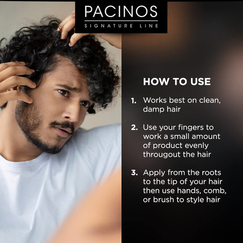 Pacinos Curl Enhancing Mousse, Light-Medium Hold, Hydrating & Volumizing Styling Foam for All Hair Types