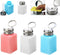 VizGiz 3 Pack Alcohol Dispenser 200ml Empty Push Down Nail Polish Remover Pump with Metal Flip Cover for Technical Use