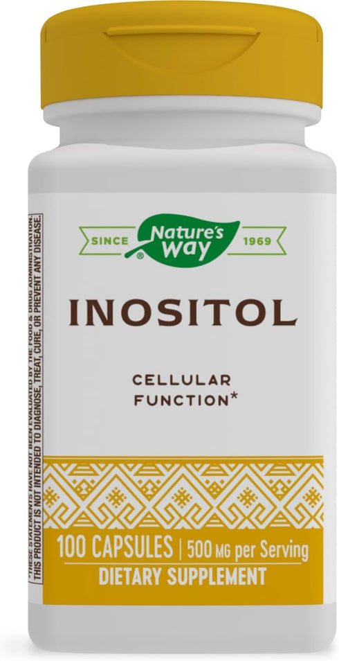 Nature's Way Inositol, 500 mg per Serving, 100 Capsules