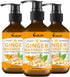 VedoAID Ginger Massage Oil for Lymphatic Drainage, Sore Muscle Relief, and Massage Therapy,