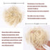 Lativ Messy Hair Bun Scrunchies Extension with Elastic Rubber Band for Women Girls (Messy Bun, Blonde)