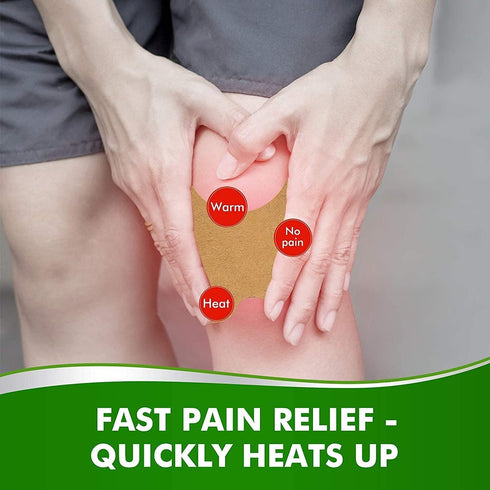 Knee Pain Relief Patch 36 Pcs, Herbal Heat Compress for Long Lasting Relief of Muscle Joint, Shoulder and Neck Pain