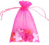 ATCG 100pcs 8x12 Inches Large Drawstring Organza Bags for Decoration, Wedding Party Favors (Hot Pink)