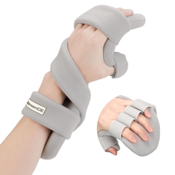 Resting Hand Splints for Straightening Fingers,Carpal Tunnel Wrist Brace Night Immobilizer With
