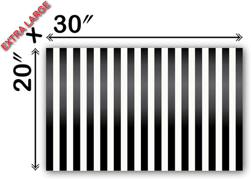 Premium Tissue Paper, Black & White Stripes, 20 X 30-24 Sheet