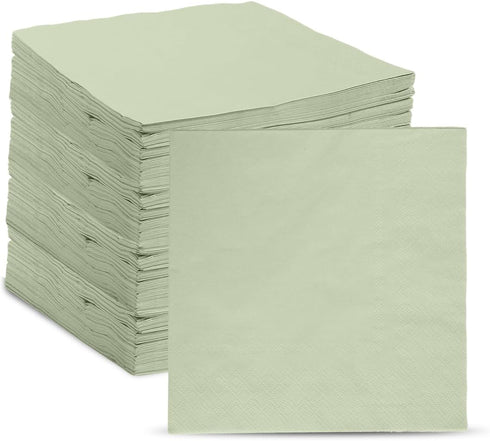 zjdbset 200 Pcs Sage Green Guest Napkin Paper Disposable Sage Green Hand Towels