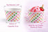Worlds 8oz 50 pack Paper Ice Cream Cups Polka Dot Paper Yogurt Cups Rainbow