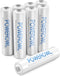 POWEROWL AAA Rechargeable Batteries, 1000mAh High Capacity 1.2V NiMH, Low Self Discharge, 8 Pack