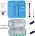 Goldwheat Diabetic Medication Organizer, Insulin Cooler Travel Case with 2 Ice Packs, Waterproof Light Blue
