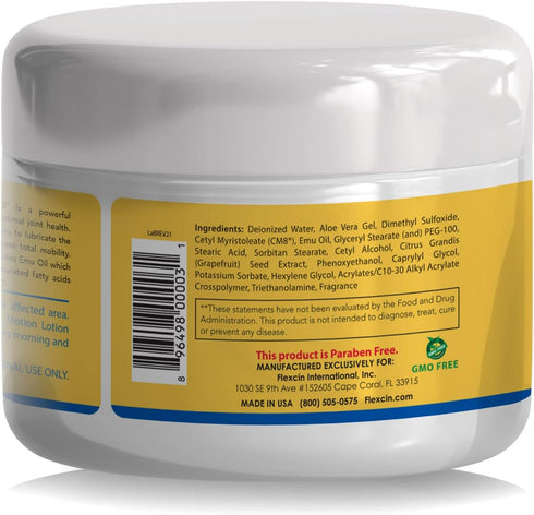 Flexcin with CM8 Motion Lotion, 4 oz Jar