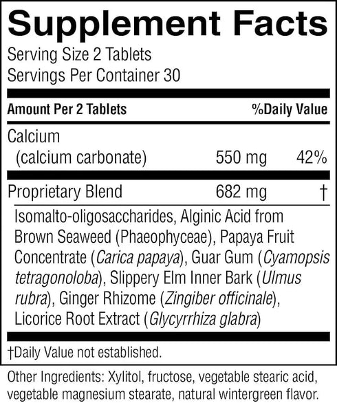 Nature's Sunshine Stomach Comfort, 60 Chewable Tablets | Supports Digestion and Neutralizes Acid