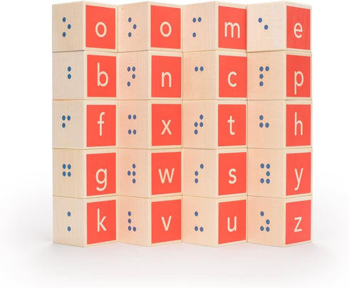Uncle Goose Braille ABC Blocks, Made in The USA