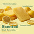 Peachy Clean Kitchen Dish Sponge & Scrubbers, Fresh Lemon Scent, Non-Scratch, Odor-Resistant, Durable Silicone Dish