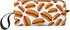 Fun Hot Dog Food Pattern Makeup Bag, Small Portable Travel Toiletry Organizer with Handle for Women and Girls