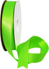 Morex Ribbon Double Face Satin Polyester Ribbon, 7/8" x 50 Yd, Acid Green, for Gift Wrapping & Crafts