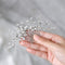 Unicra Silver Bride Wedding Hair Comb, Rhinestone Bridal Headpiece, Sparkly Crystal Hair Accessorie