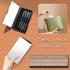 ENERGY Travel Eye Makeup Brush Set, 4PCS Eyeshadow Blending Eyeliner Kit with Portable Mirror Case