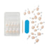 KISS Salon Acrylic Press-On Nails 'Crush Hour' - Includes Nail Glue, 28 Nails, 2g Glue, Manicure Stick & Mini File